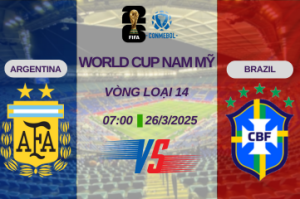 Nhận định trận đấu Argentina vs Brazil vào lúc 07:00 ngày 26/3