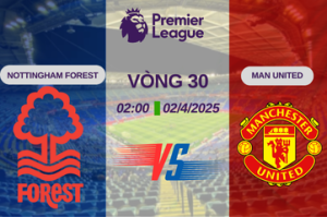 Nhận định trận đấu Nottingham Forest vs Man United lúc 02:00 ngày 02/4 Premier League – Vòng 30