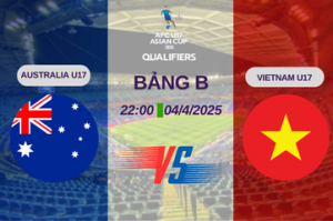 Nhận định trận đấu U17 Australia vs U17 Vietnam lúc 22:00 ngày 04/4 U17 châu Á – Bảng B